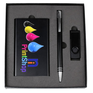 Gift Set - USB in 4G + Power Bank + Cable + Pen