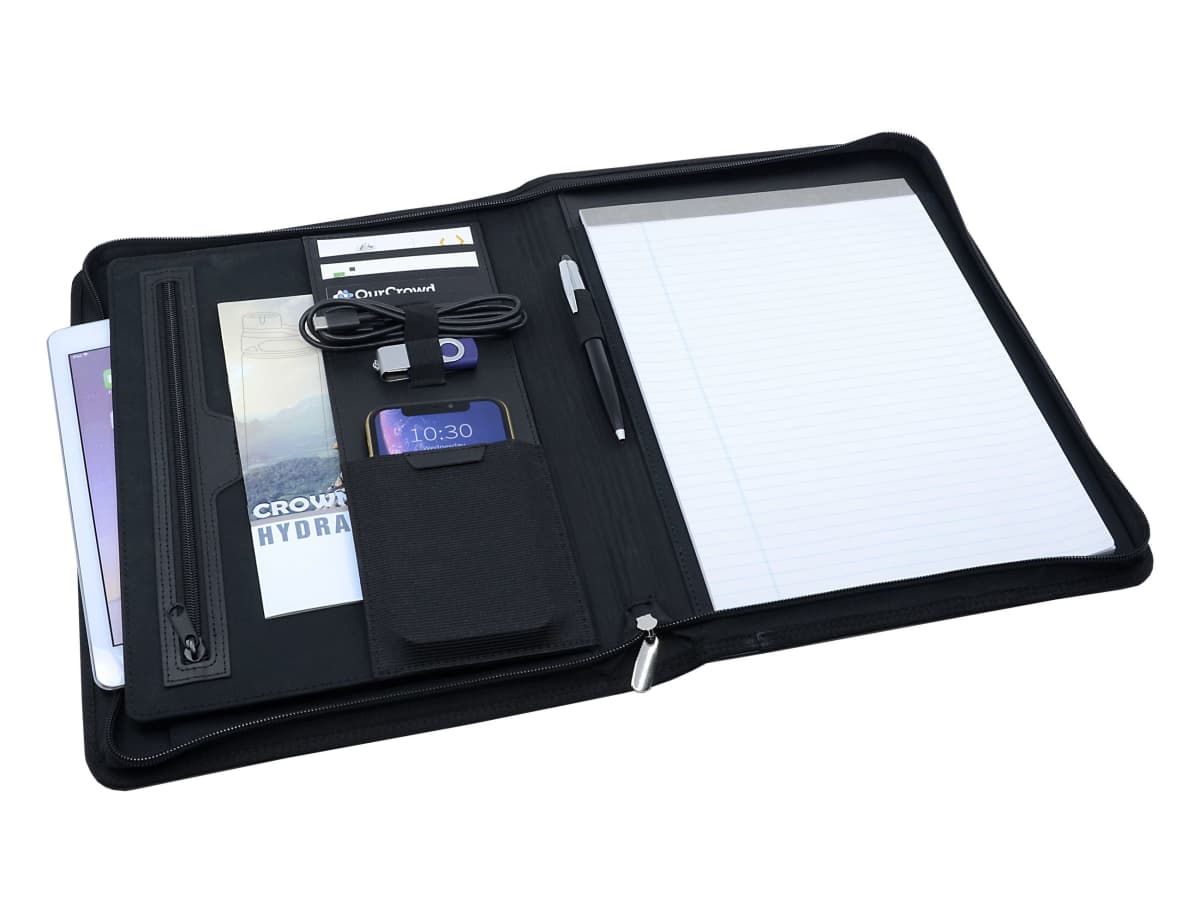 Bradford A4 Leather Zip Portfolio