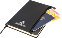 Toronto A5 Notebook,Black/Dark Grey Trim