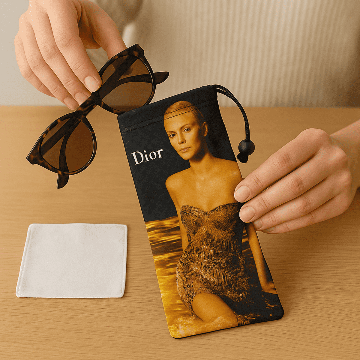 Micro Fibre Sunglass Pouch and Cloth