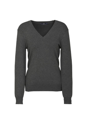 Womens V-Neck Knit Pullover