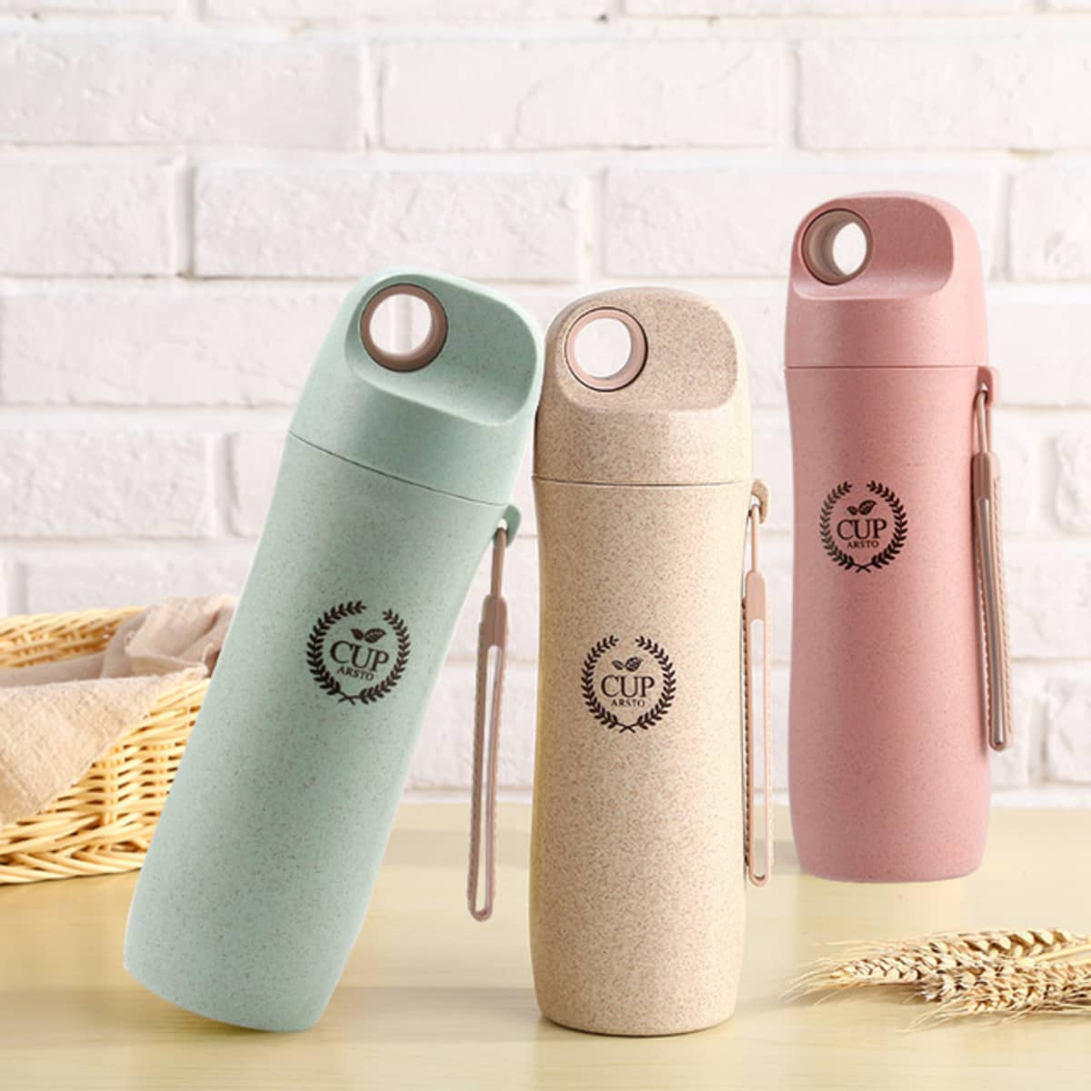 Grano 420ml Wheat Straw Water Bottle