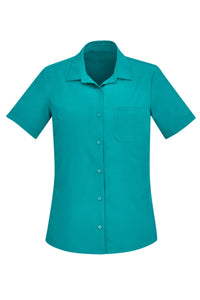 Womens Florence Plain Short Sleeve Shirt