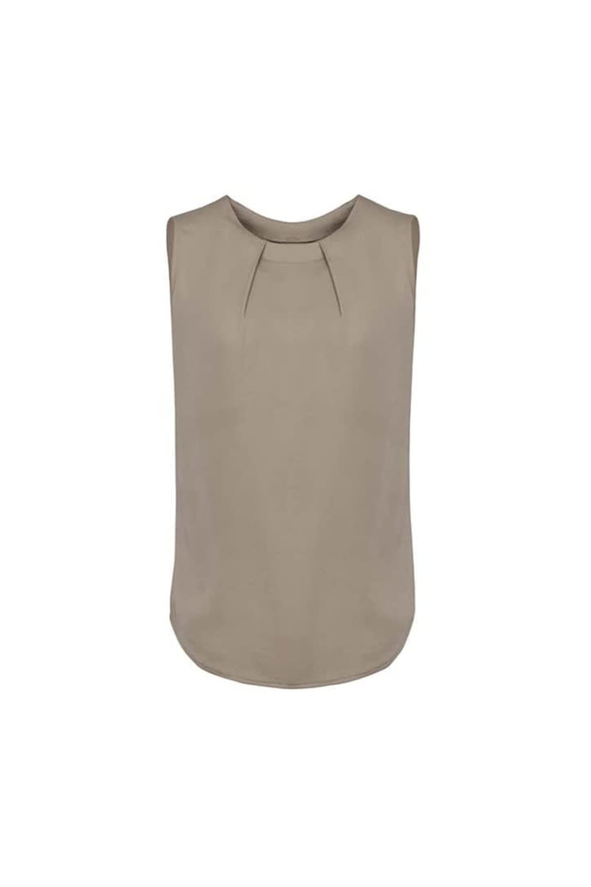 Womens Estelle Sleeveless Pleat Detail Blouse