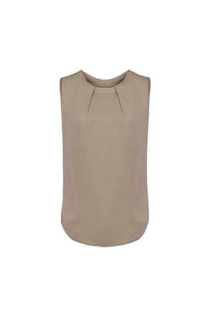 Womens Estelle Sleeveless Pleat Detail Blouse