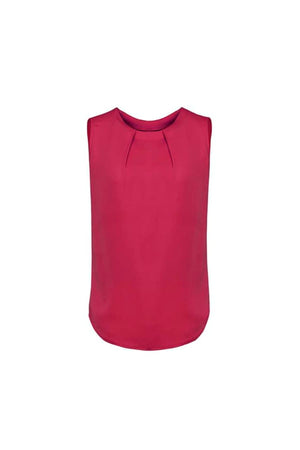 Womens Estelle Sleeveless Pleat Detail Blouse