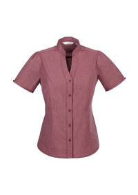 Ladies Chevron Stand Collar Shirt