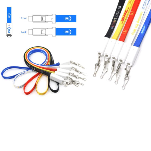 3-in-1 Polyester Charging Cable Lanyard