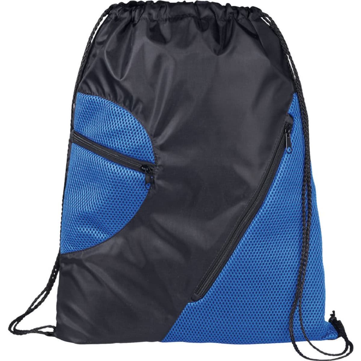 Zippered Mesh Drawstring Sportspack