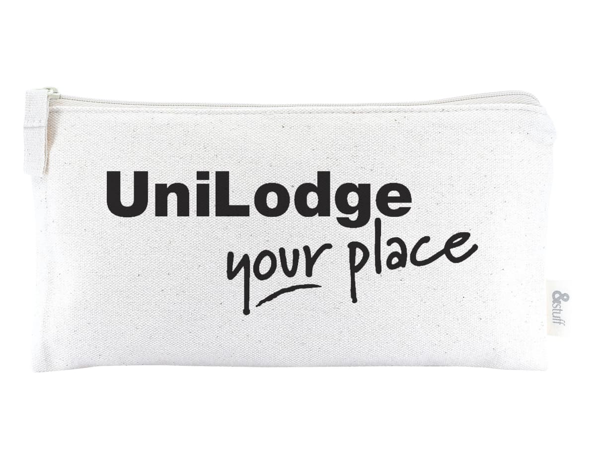 Calico Pencil Case 10cm x 21cm
