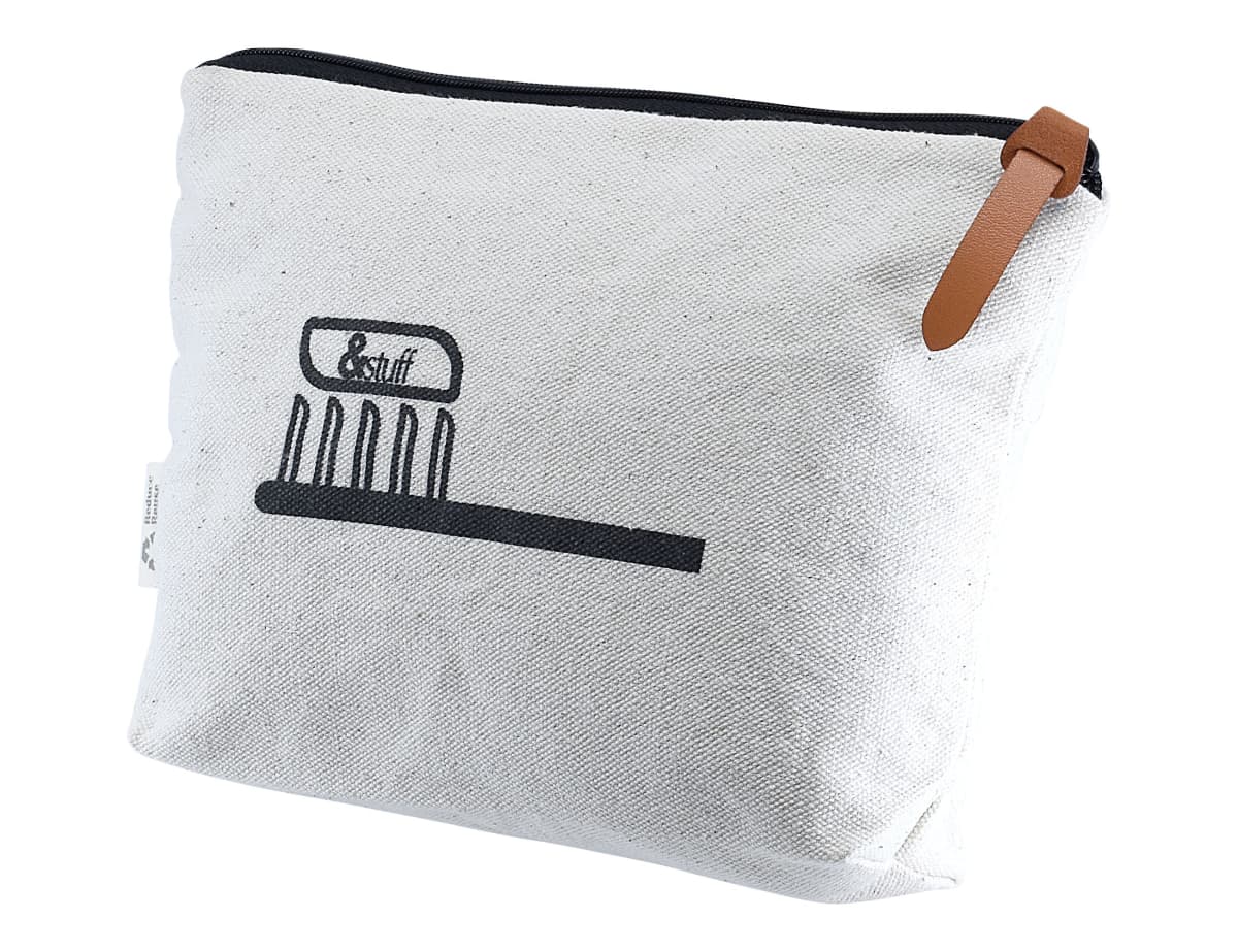 Calico Toiletry/Makeup Bag 14.5cmx22.5cm