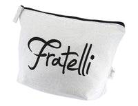 Calico Toiletry/Makeup Bag 17x27x8.5cm