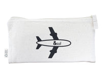 Calico Travel Pouch 12.5cm x 24.5cm