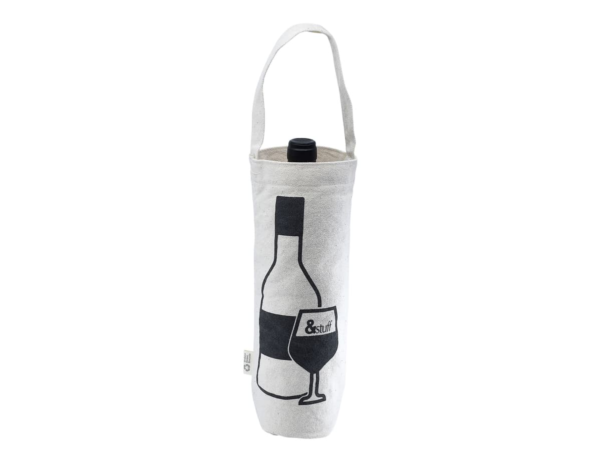 Calico Wine Bag 30cm x 16cm x 9cm