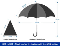 The Inverter Umbrella with J Handle