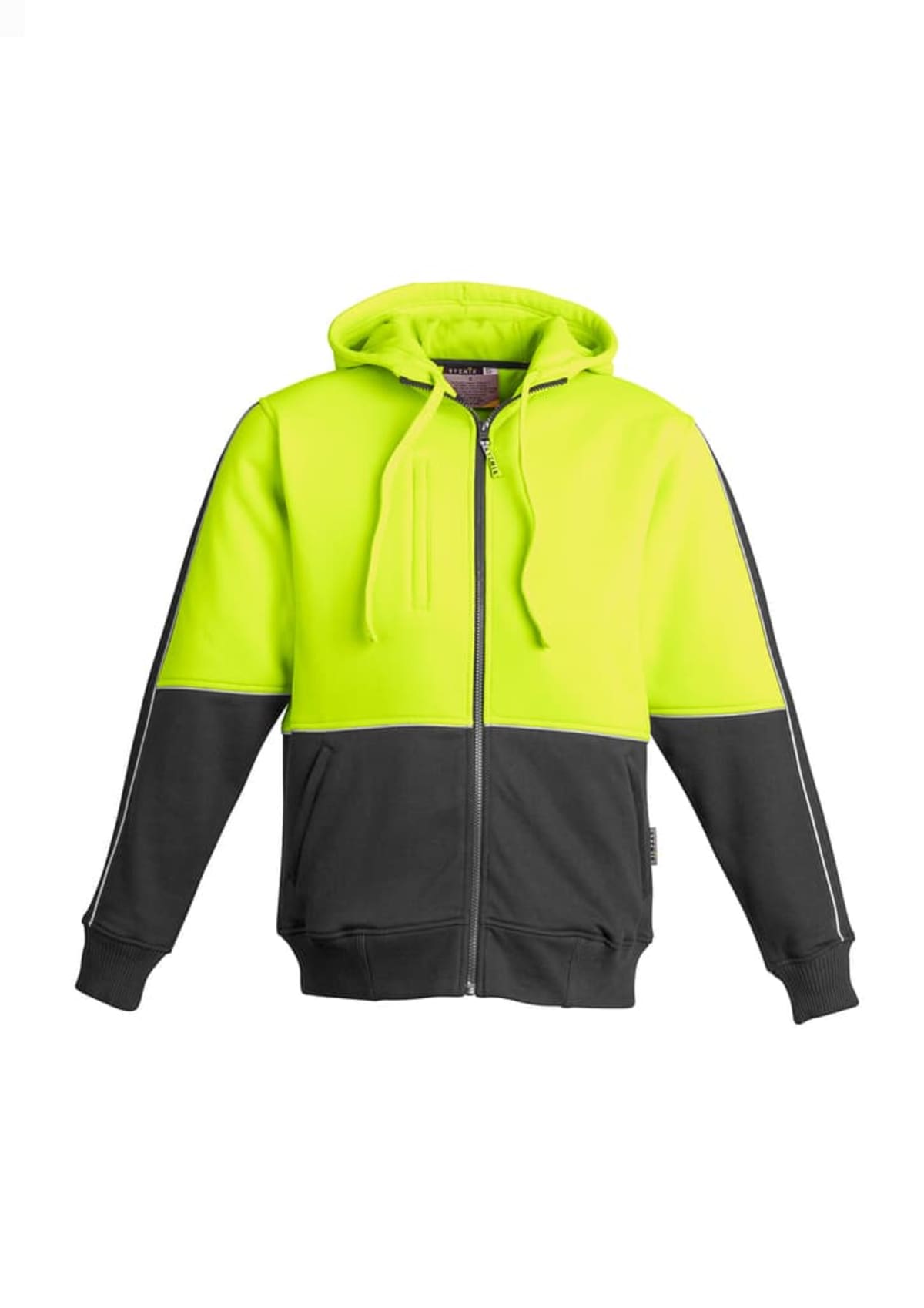 Mens Hi Vis Full Zip Hoodie