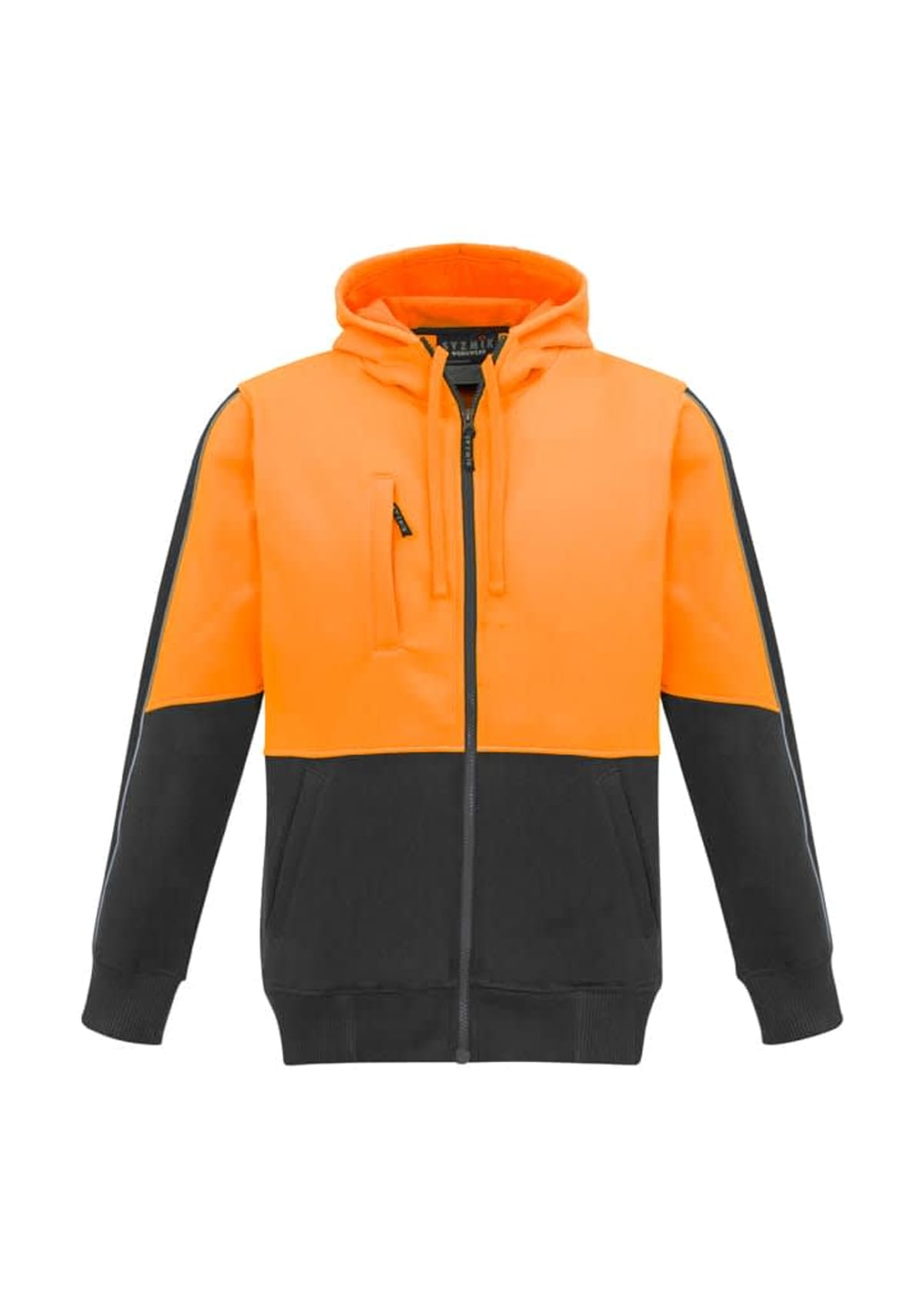 Unisex Hi Vis Full Zip Hoodie