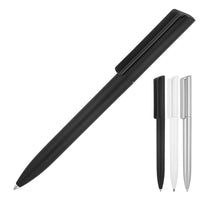 Plastic Pen Ballpoint Matte Black Minimalist