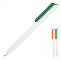 Plastic Pen Ballpoint White Minimalist