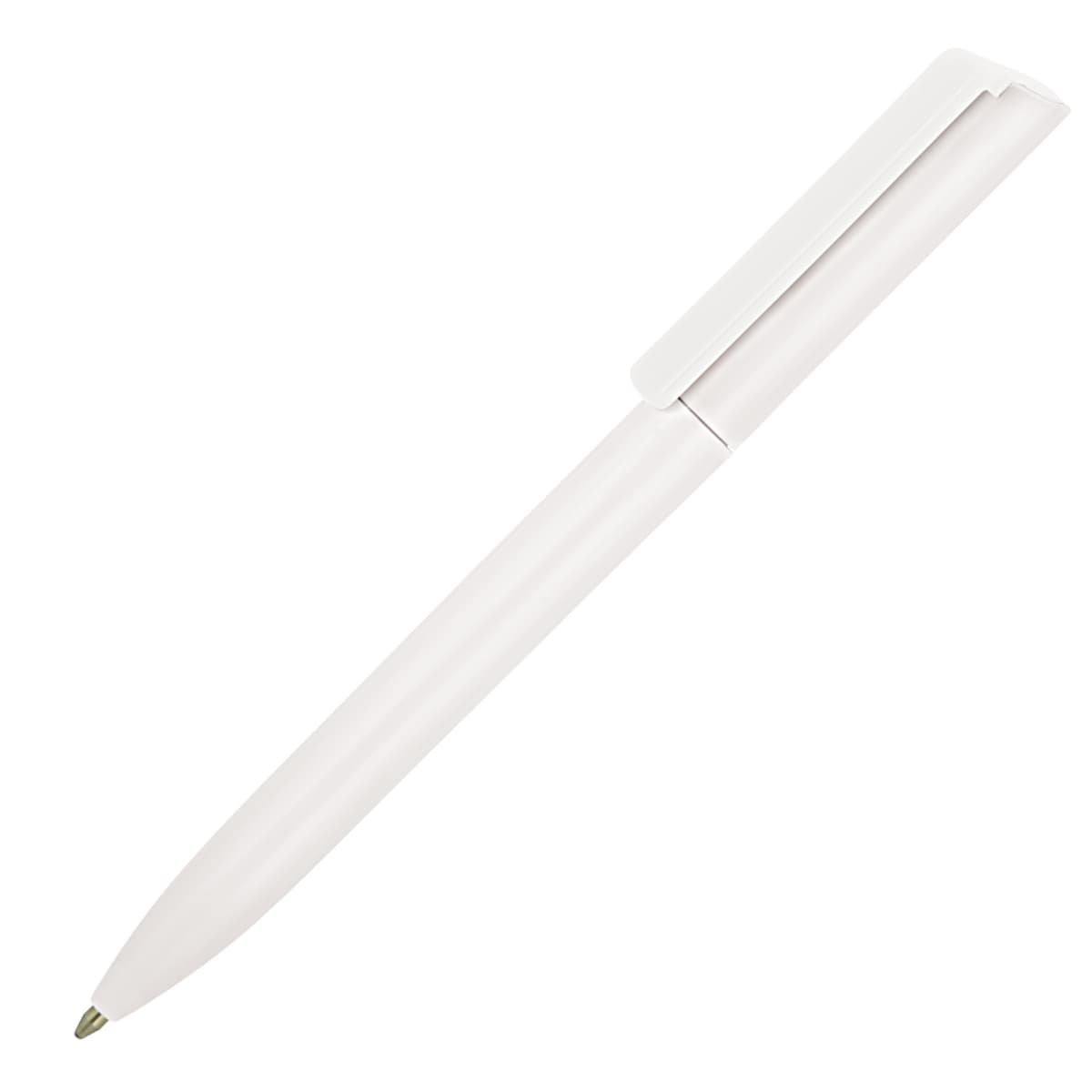 Plastic Pen Ballpoint White Minimalist