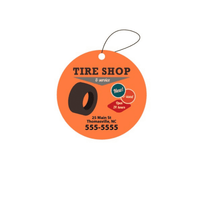 Air Freshener printed both sides CIRCLE Shape