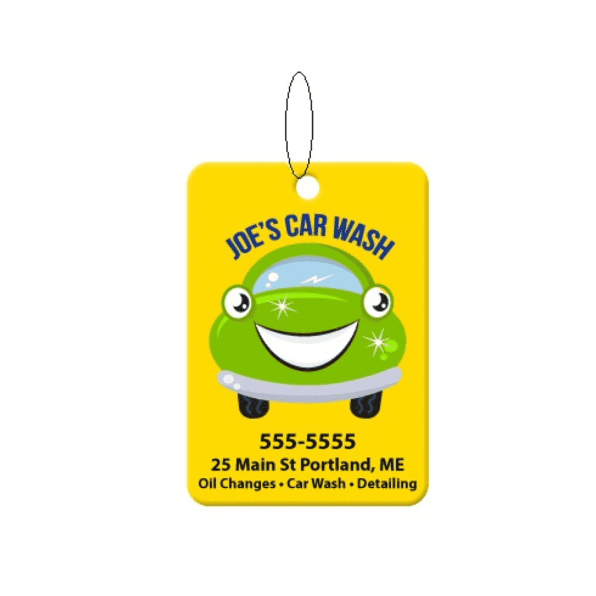 Air Freshener printed both sides Rectangle Shape