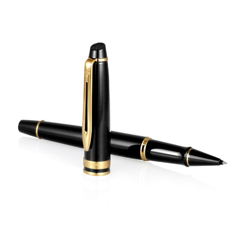 Metal Pen Rollerball Waterman Expert - Lacquer Black GT