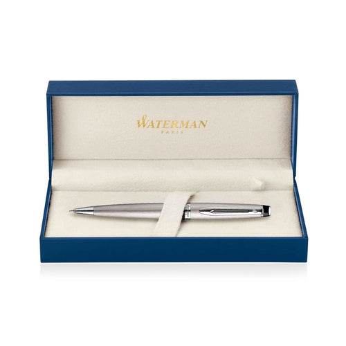 Metal Pen Ballpoint Waterman Expert - Brushed Stainless CT