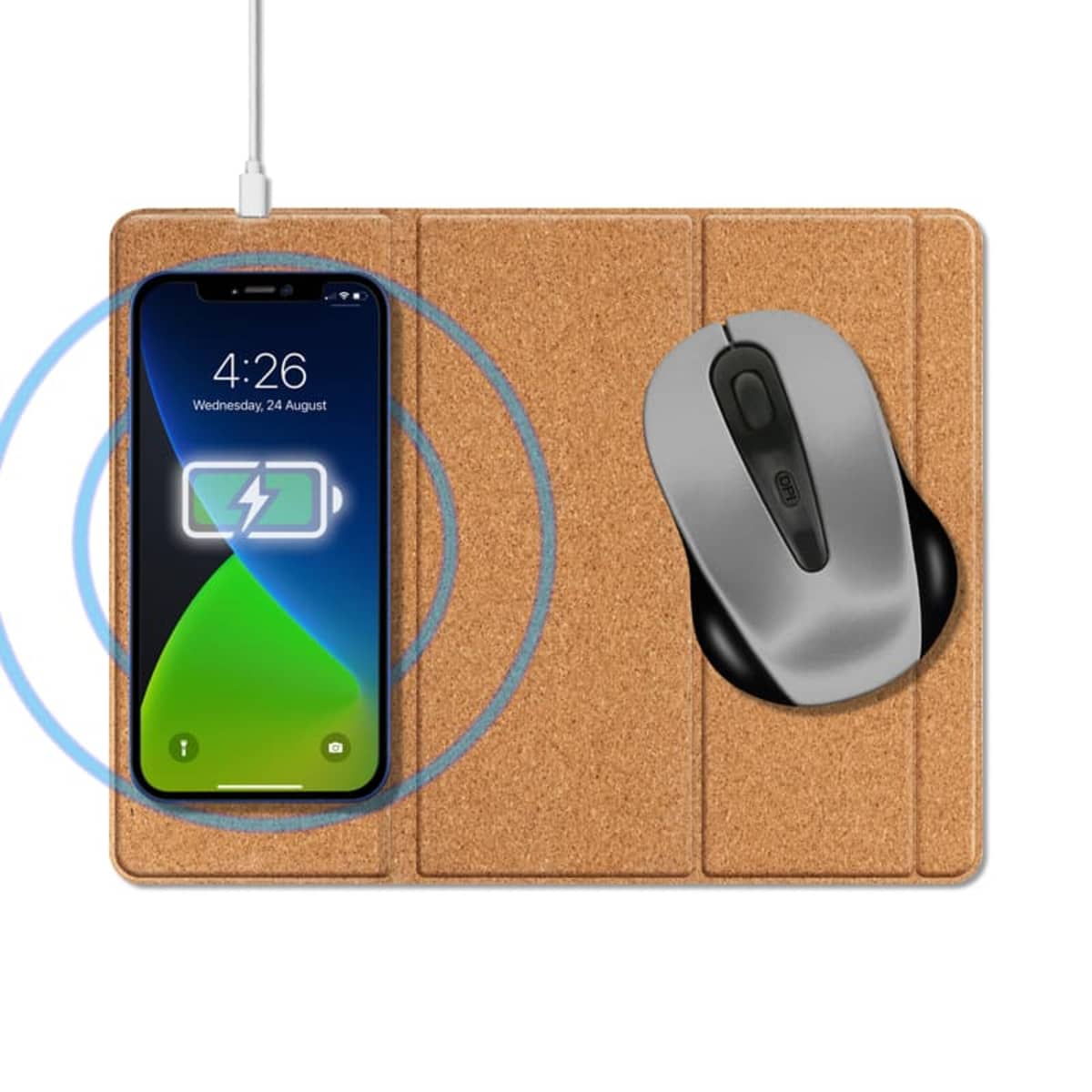 Oaky Eco Pro 15W Foldable Wireless Charging Mouse Pad