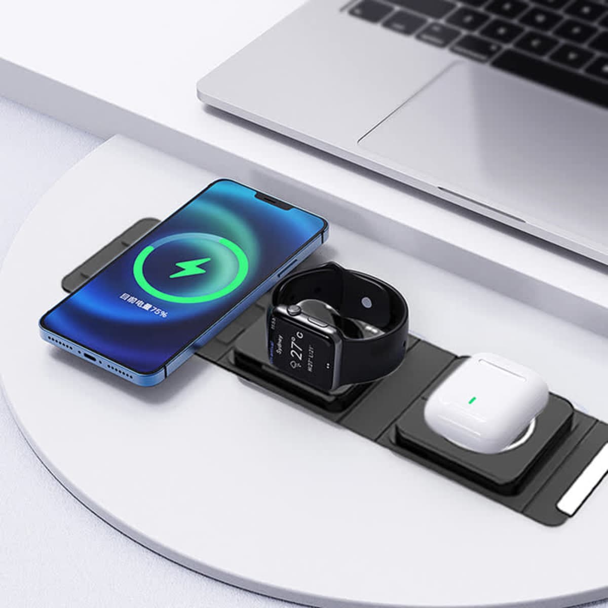 Bellevue 3n1 Magnetic 15W Wireless Charger