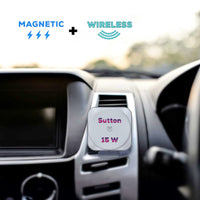 Sutton 15W Magnetic Wireless Car Charger