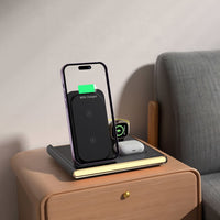 Haines 15W 3n1 Magnetic Wireless Charger & USB Adaptor