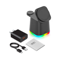 Lamar 4n1 15W Magnetic Wireless Charger with 18W (QC3.0) Adaptor