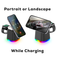 Lamar 4n1 15W Magnetic Wireless Charger with 18W (QC3.0) Adaptor