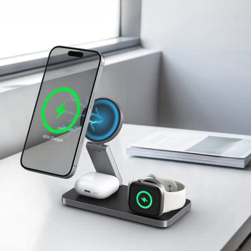 Rodgers 15W 3n1 Magnetic Wireless Charging Station (Stock)