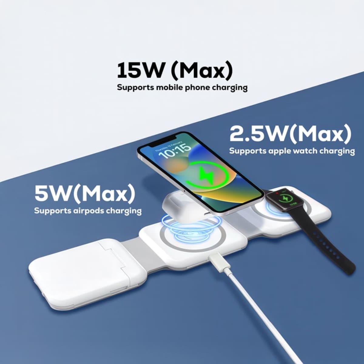 Jersey 15W Magnetic Wireless Charging Kit