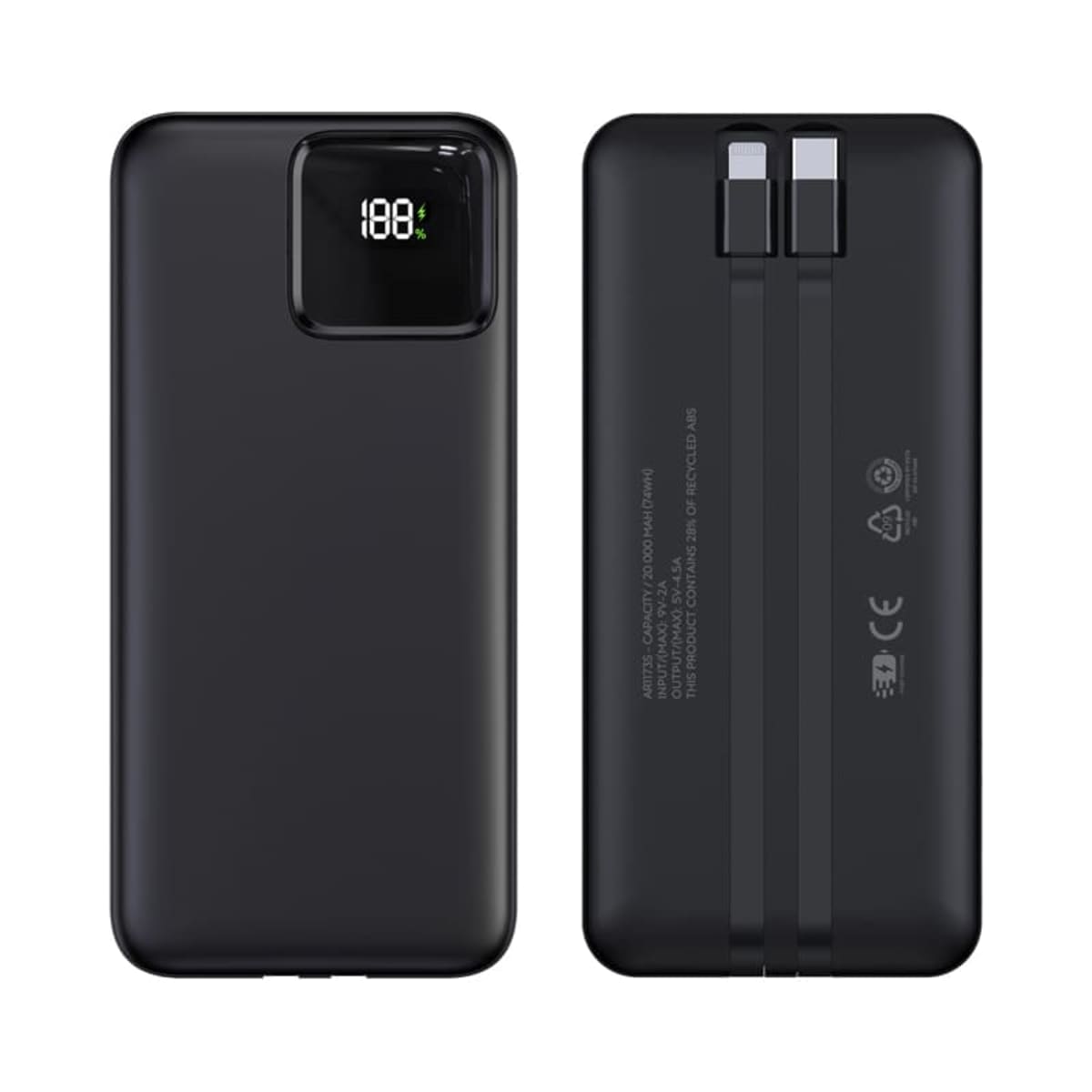 Collins Eco 22.5W Quick Charge Power Bank - 20,000 mAh (Stock)