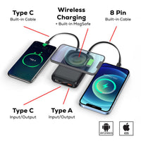 Durant 22.5W Quick Charge Wireless Power Bank - 10,000 mAh