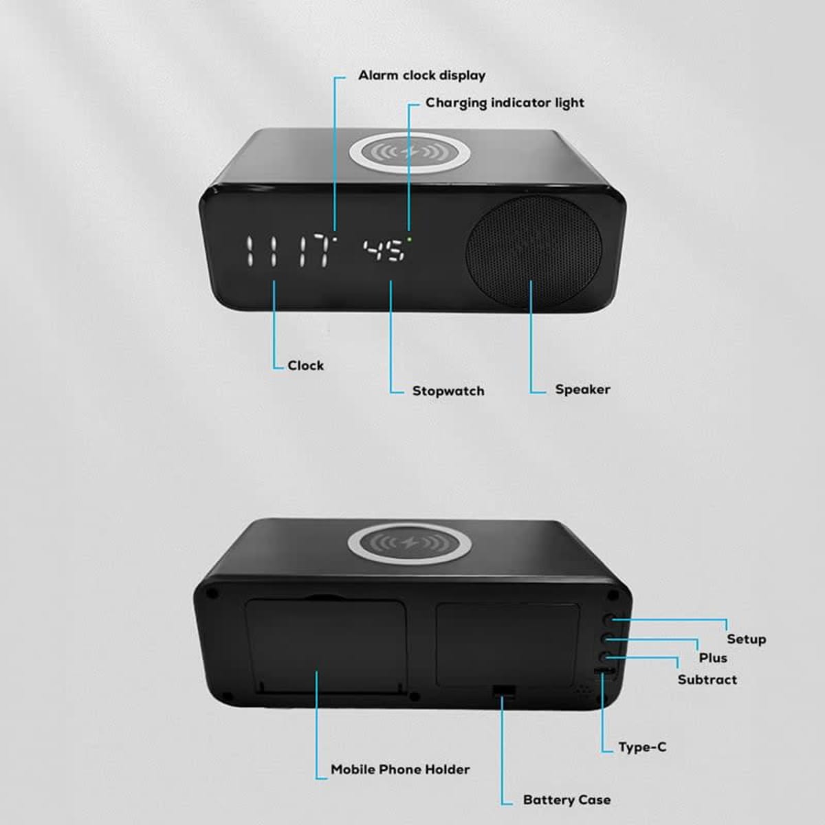 Mane 15W Wireless Charging Speaker