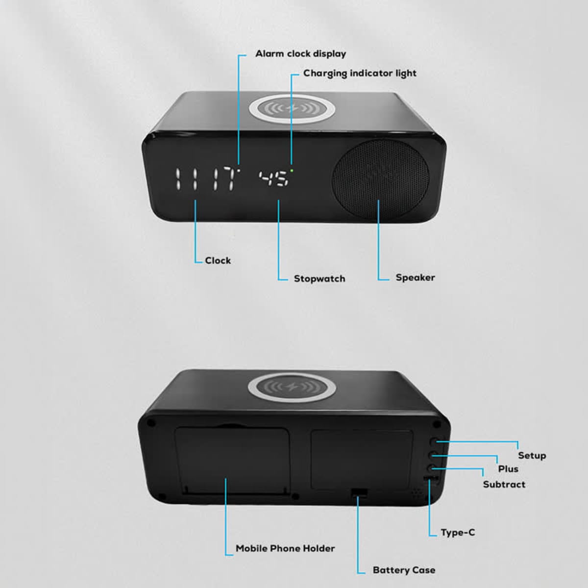 Mane 15W Wireless Charging Speaker