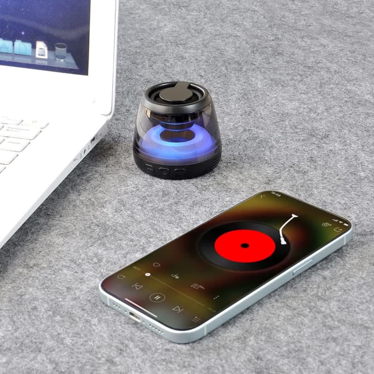 Pacific Magnetic Bluetooth Speaker Stand with RGB LED Light (Stock)