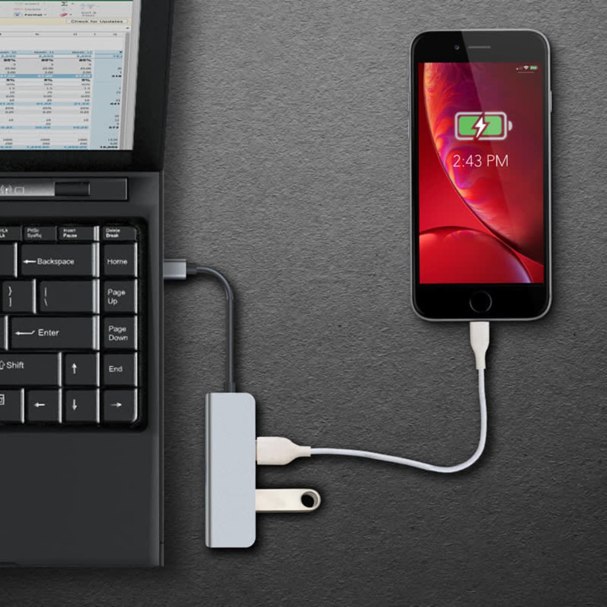 Palms Type-C Hub (Power Direct)