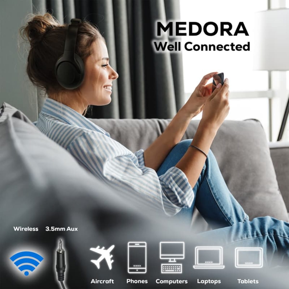 Medora ANC Bluetooth Headphones