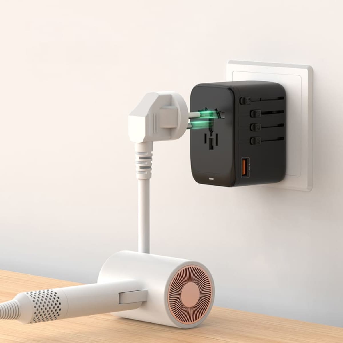 Madern 65W GaN PD and QC Travel Adaptor (A3C)