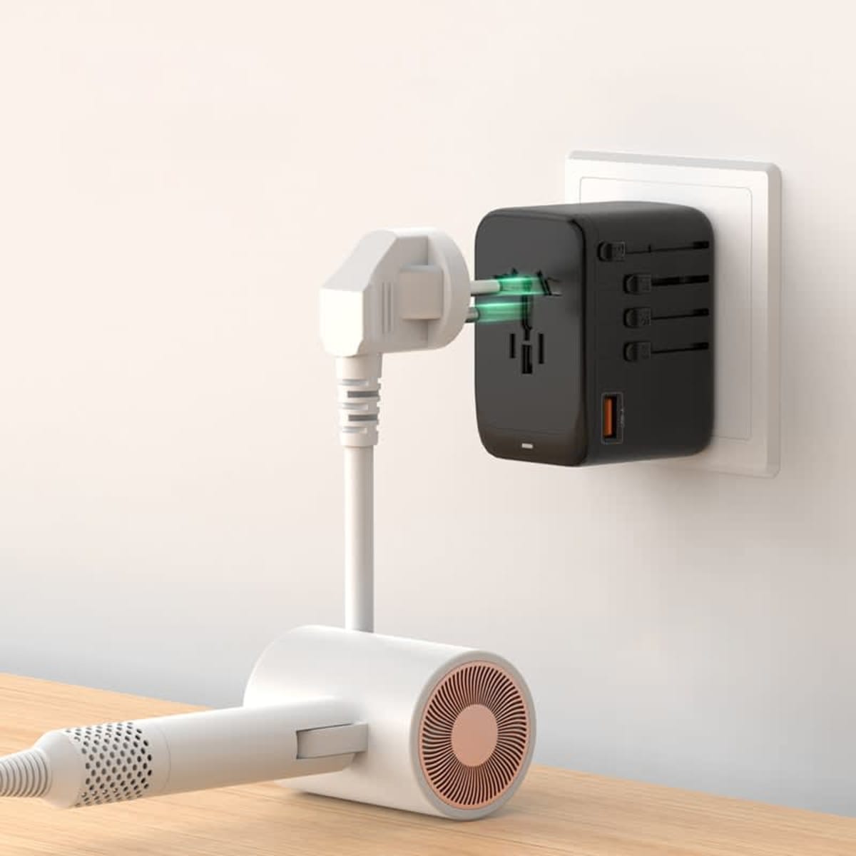 Madern 65W GaN PD and QC Travel Adaptor (A3C)
