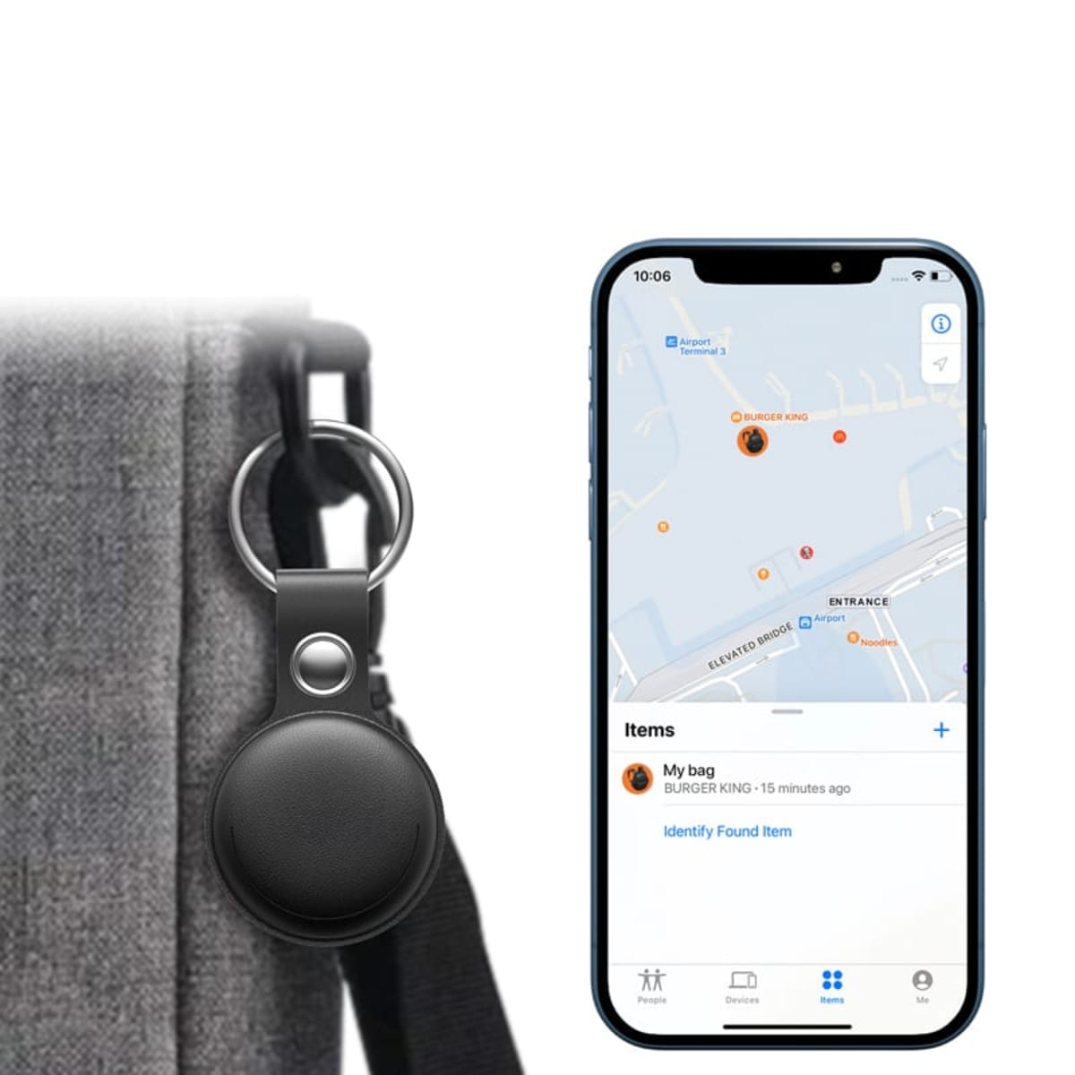 MiTag Duo Global Tracking Tag with PU Case (stock)