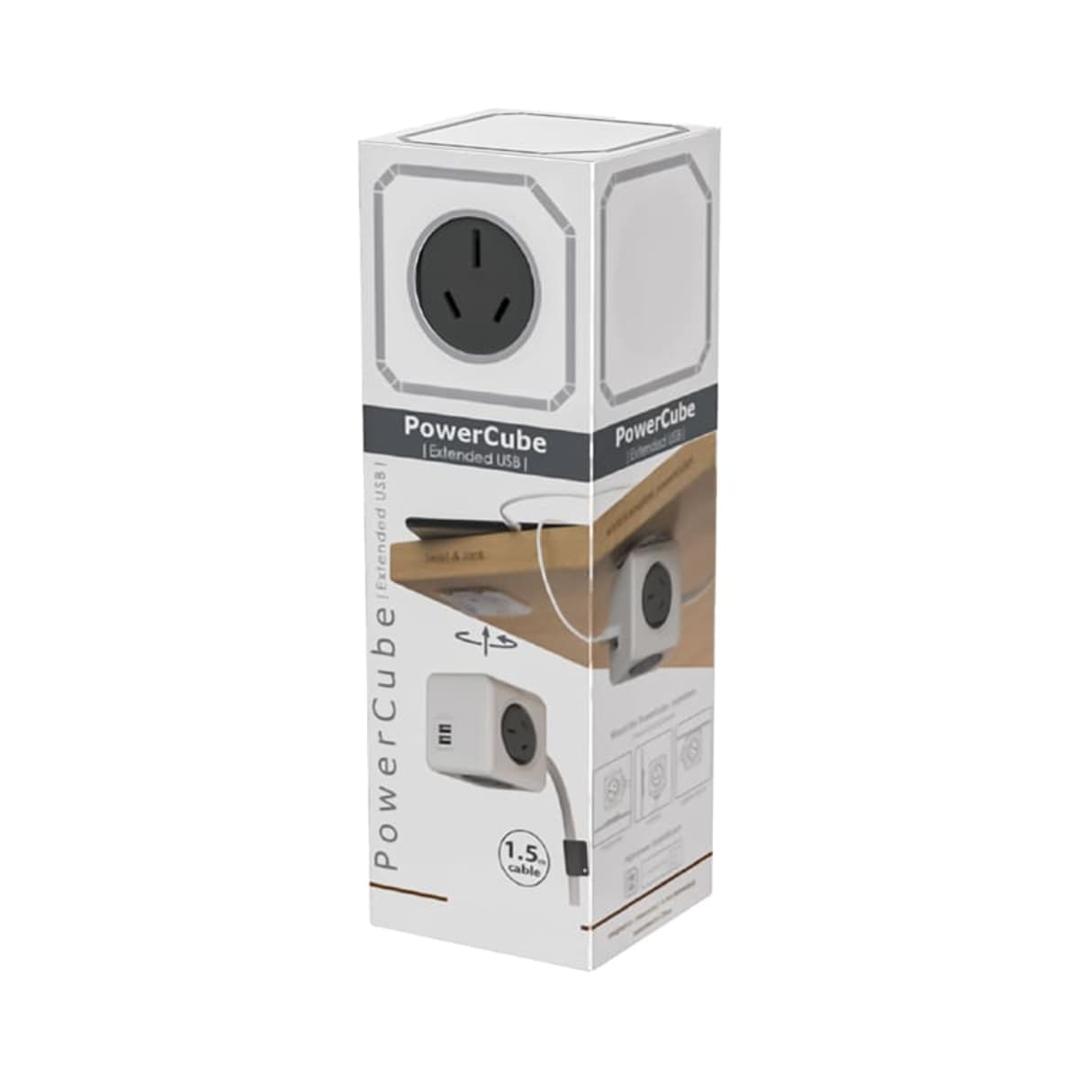 Power Cube Extended Duo USB (2A)