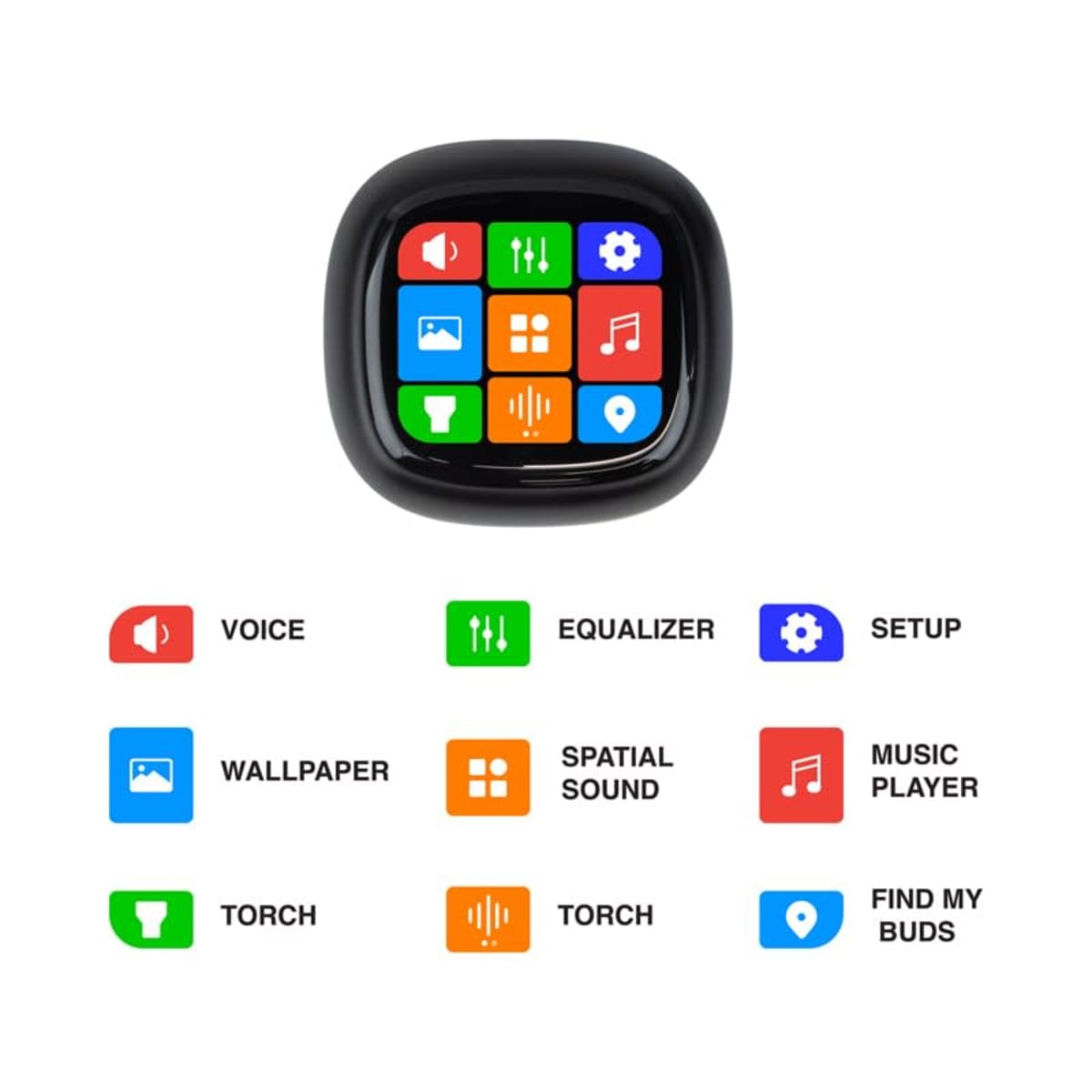 Norton TWS Earbuds & Smart LCD Touch Screen