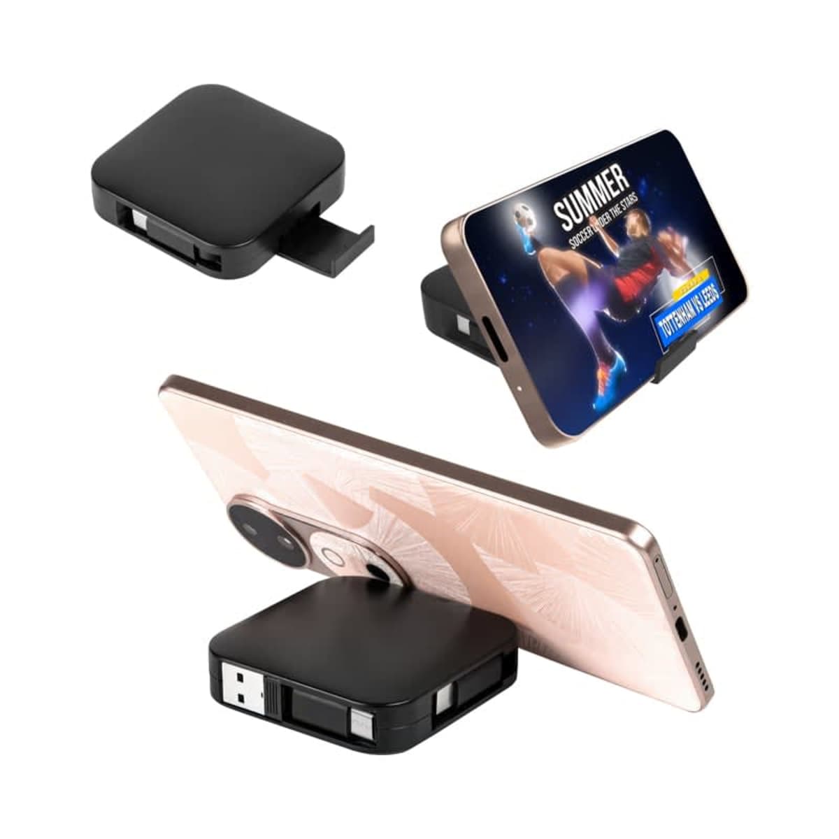 Avola Retractable Fast Charge Cable and Stand