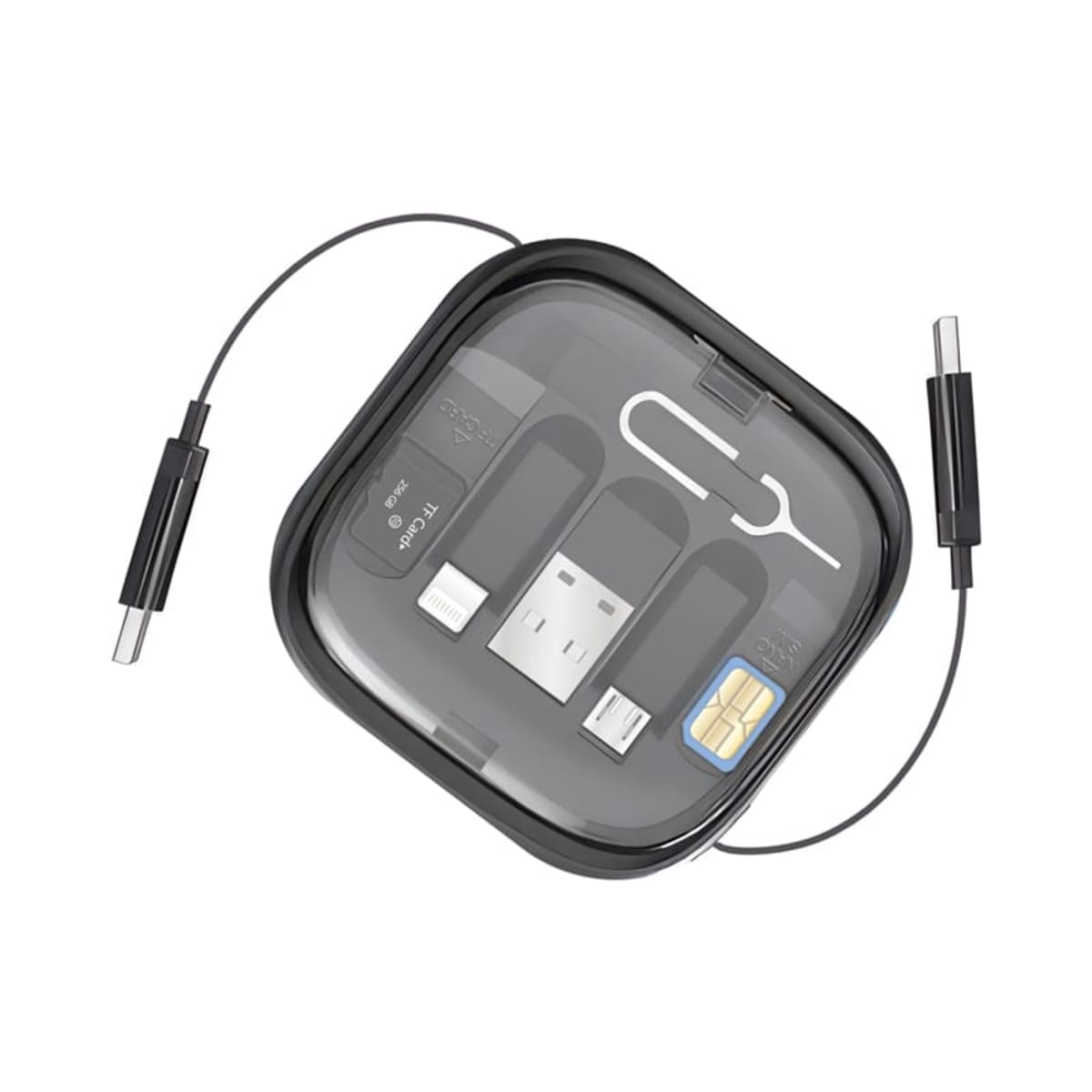 Catania Retractable 60W Fast Charging and Data Cable Set